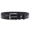 Pierre Cardin PSN 6209 fekete férfi marhabőr öv 4 cm