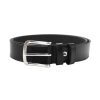 Pierre Cardin PSN 6210 fekete férfi marhabőr öv 4 cm