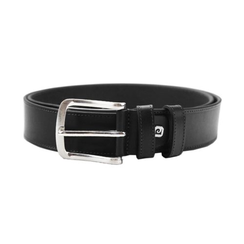 Pierre Cardin PSN 6210 fekete férfi marhabőr öv 4 cm