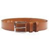 Pierre Cardin PSN 6210 barna férfi marhabőr öv 4 cm