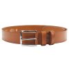 Pierre Cardin PSN 6210 barna férfi marhabőr öv 4 cm