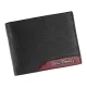 Pierre Cardin TILAK34 8805 fekete-piros férfi bőr pénztárca 12.5 x 9.5 x 2 cm