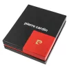 Pierre Cardin TILAK34 8805 fekete-piros férfi bőr pénztárca 12.5 x 9.5 x 2 cm
