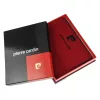 Pierre Cardin TILAK34 8805 fekete-piros férfi marhabőr pénztárca 12.5 x 9.5 x 2 cm