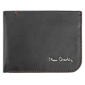   Pierre Cardin TILAK35 8806 fekete-piros férfi bőr pénztárca 12,5 x 9,5 cm