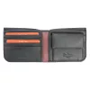 Pierre Cardin TILAK35 8824 fekete-piros férfi bőr pénztárca 11 x 9 x 2 cm