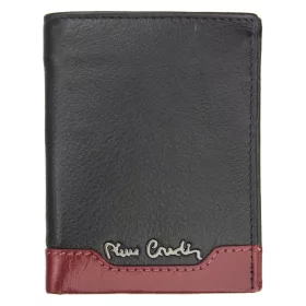   Pierre Cardin TILAK37 1810 RFID fekete-piros marhabőr férfi pénztárca 8 x 10.5 cm