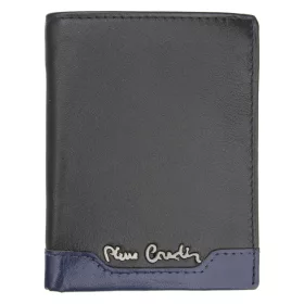  Pierre Cardin TILAK37 1810 RFID fekete-piros marhabőr férfi pénztárca 8 x 10.5 cm