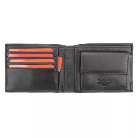   Pierre Cardin TILAK37 8805 fekete-piros férfi bőr pénztárca 12,5 x 9,5 cm