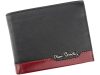 Pierre Cardin TILAK37 8806 RFID fekete-piros férfi marhabőr pénztárca 12.5 x 9.5 x 2 cm