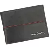 Pierre Cardin TILAK38 8805 RFID fekete-piros férfi bőr pénztárca 12.5 x 9.5 x 2 cm