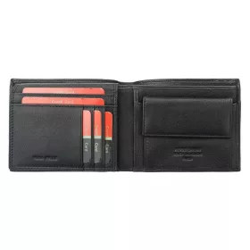   Pierre Cardin férfi bőr pénztárca, fekete, 12,5 × 9,5 cm