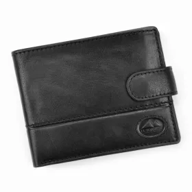   EL FORREST 892-61 RFID férfi fekete bőr pénztárca 13 x 9.5 x 2.5 cm