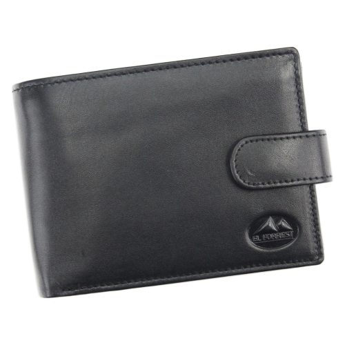 EL FORREST 892-67 RFID fekete férfi bőr pénztárca 12 x 9.5 x 2.5 cm