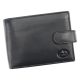 EL FORREST 892-67 RFID fekete férfi bőr pénztárca 12 x 9.5 x 2.5 cm