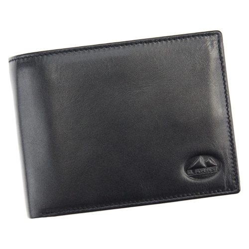 EL FORREST 892/A-67 RFID fekete férfi bőr pénztárca 12 x 9.5 x 2.5 cm
