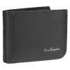 Pierre Cardin TILAK35 324 RFID fekete-piros férfi bőr pénztárca 12 x 9,5 cm