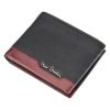 Pierre Cardin TILAK37 325 RFID fekete-piros marhabőr férfi pénztárca 12 x 9.5 cm