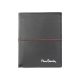 Pierre Cardin TILAK38 326 RFID fekete-piros férfi bőr pénztárca 10.5 x 12.7 x 2.8 cm