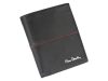 Pierre Cardin TILAK38 326 RFID fekete-piros férfi bőr pénztárca 10.5 x 12.7 x 2.8 cm