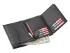 Pierre Cardin TILAK38 326 RFID fekete-piros férfi bőr pénztárca 10.5 x 12.7 x 2.8 cm