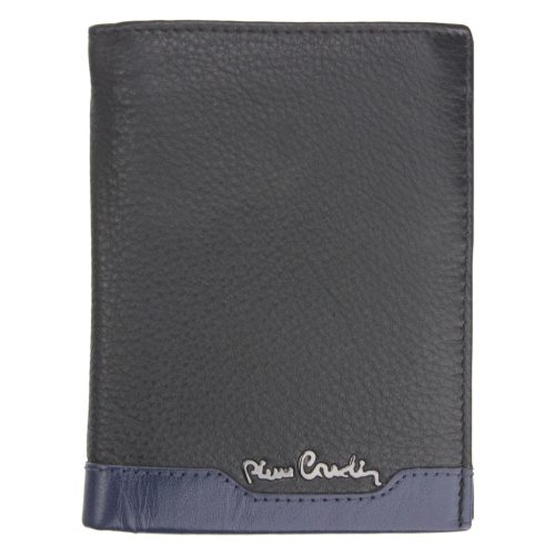 Pierre Cardin TILAK37 326 RFID fekete férfi bőr pénztárca 10.5 x 12.7 x 2.8 cm
