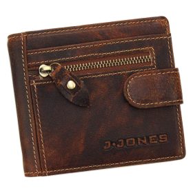   Jennifer Jones 5533 fekete férfi bőr pénztárca 11 x 9.5 x 2 cm