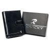Rovicky N4L-CMC fekete férfi valódi bőr pénztárca 9.5 x 12.5 x 2.5 cm