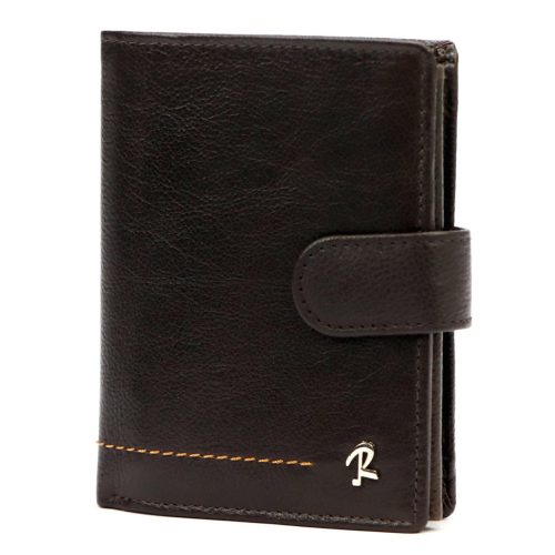 Rovicky N4L-CMC barna férfi valódi bőr pénztárca 9.5 x 12.5 x 2.5 cm