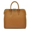Pierre Cardin 55045 TSC barna női bőr kézitáska, válltáska, oldaltáska 34 x 31.5 x 17 cm
