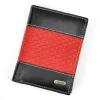 Loren N4-DDG fekete-piros férfi bőr pénztárca 10 x 13.3 x 2.5 cm