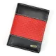 Loren N4-DDG fekete-piros férfi bőr pénztárca 10 x 13.3 x 2.5 cm
