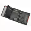 Loren N4-DDG fekete-piros férfi bőr pénztárca 10 x 13.3 x 2.5 cm