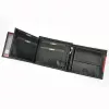 Loren N992-DDG fekete-piros férfi bőr pénztárca 12.8 x 10.5 x 2.5 cm 