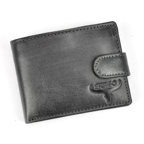 Wild N1190L-HP fekete férfi bőr pénztárca 10.5 x 7.5 x 2.2 cm