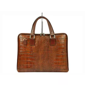 Camilla 777 COCO konyak női bőr aktatáska 40 x 31 x 6 cm