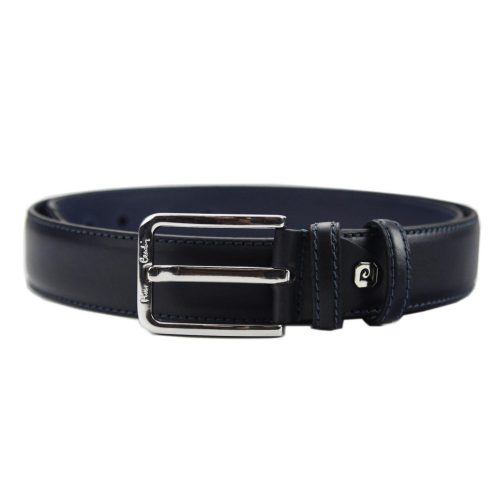 Pierre Cardin PSN 6206 kék férfi marhabőr öv 3.5 cm