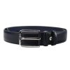 Pierre Cardin PSN 6206 kék férfi marhabőr öv 3.5 cm