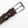 Pierre Cardin PSN 6207 kék férfi marhabőr öv 3.5 cm