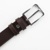 Pierre Cardin PSN 6207 kék férfi marhabőr öv 3.5 cm