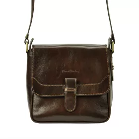   Pierre Cardin 4227 GNC XXX barna férfi bőr válltáska, crossbody 21 x 23 x 11 cm
