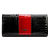 Cavaldi PX24-1-RS fekete női rostbőr pénztárca 18.5 x 9 x 3.5 cm