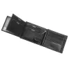 Loren N992-DDG fekete férfi bőr pénztárca 12.8 x 10.5 x 2.5 cm 