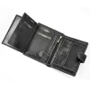 Loren N4L-DDG fekete-sötétkék férfi bőr pénztárca 10.5 x 13.3 x 2.5 cm 