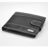Loren N992L-DDG fekete-szürke férfi bőr pénztárca 13 x 10.8 x 2.2 cm