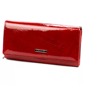   Cavaldi PN20 YM piros bőr-rostbőr női pénztárca 19 x 10 cm