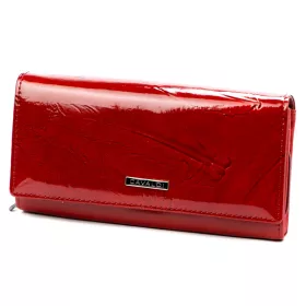   Cavaldi PN20 YM piros bőr-rostbőr női pénztárca 19 x 10 cm