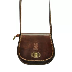  Gregorio 117 sötétbarna női bőr válltáska, oldaltáska 20 x 16 x 6.5 cm