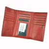 Lorenti 55020-RS RFID piros női bőr pénztárca 14.5 x 8.5 x 3.5 cm