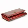 Lorenti 55020-RS RFID piros női bőr pénztárca 14.5 x 8.5 x 3.5 cm